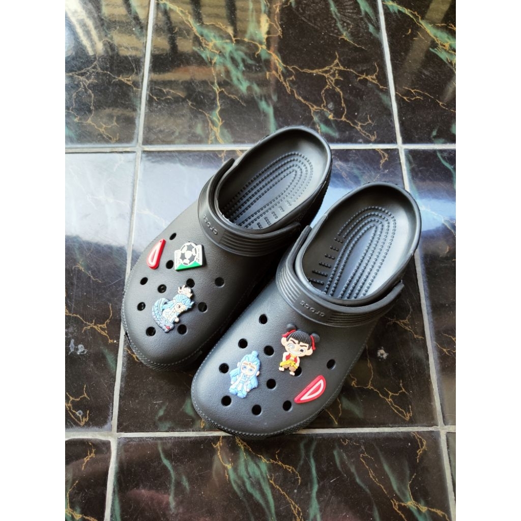 Crocs Original Reject Cutting Hitam Gelap 26.5cm
