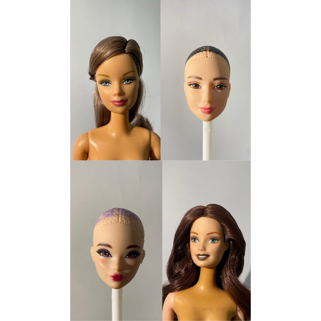 Kepala Boneka Barbie Original Reroot