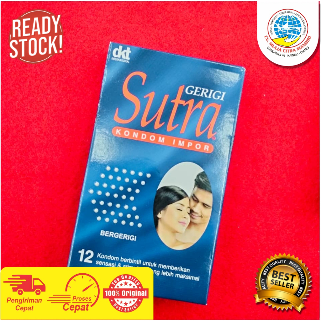 Kondom Sutra Biru 1 Box isi 12 + 3 Pcs Condom Sutra Bergerigi