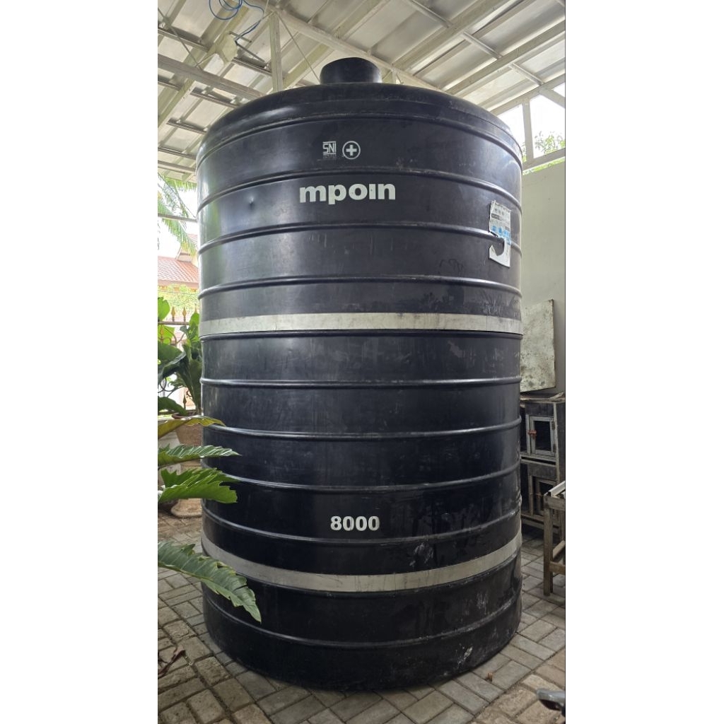 Toren Air Jumbo Bekas 8000 Liter MPOIN tandon M Poin Hitam Second