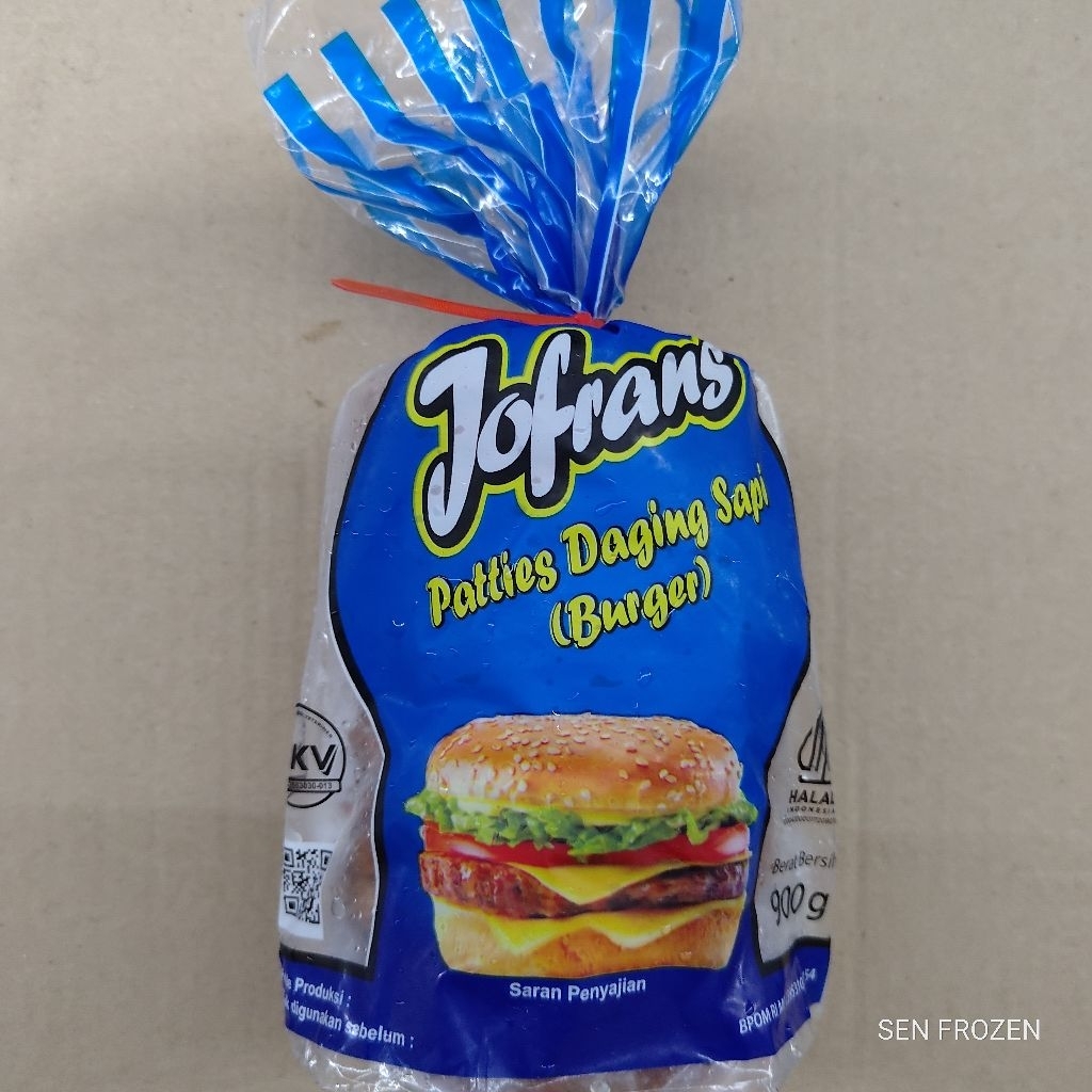 Jofrans Burger Daging Sapi 900g