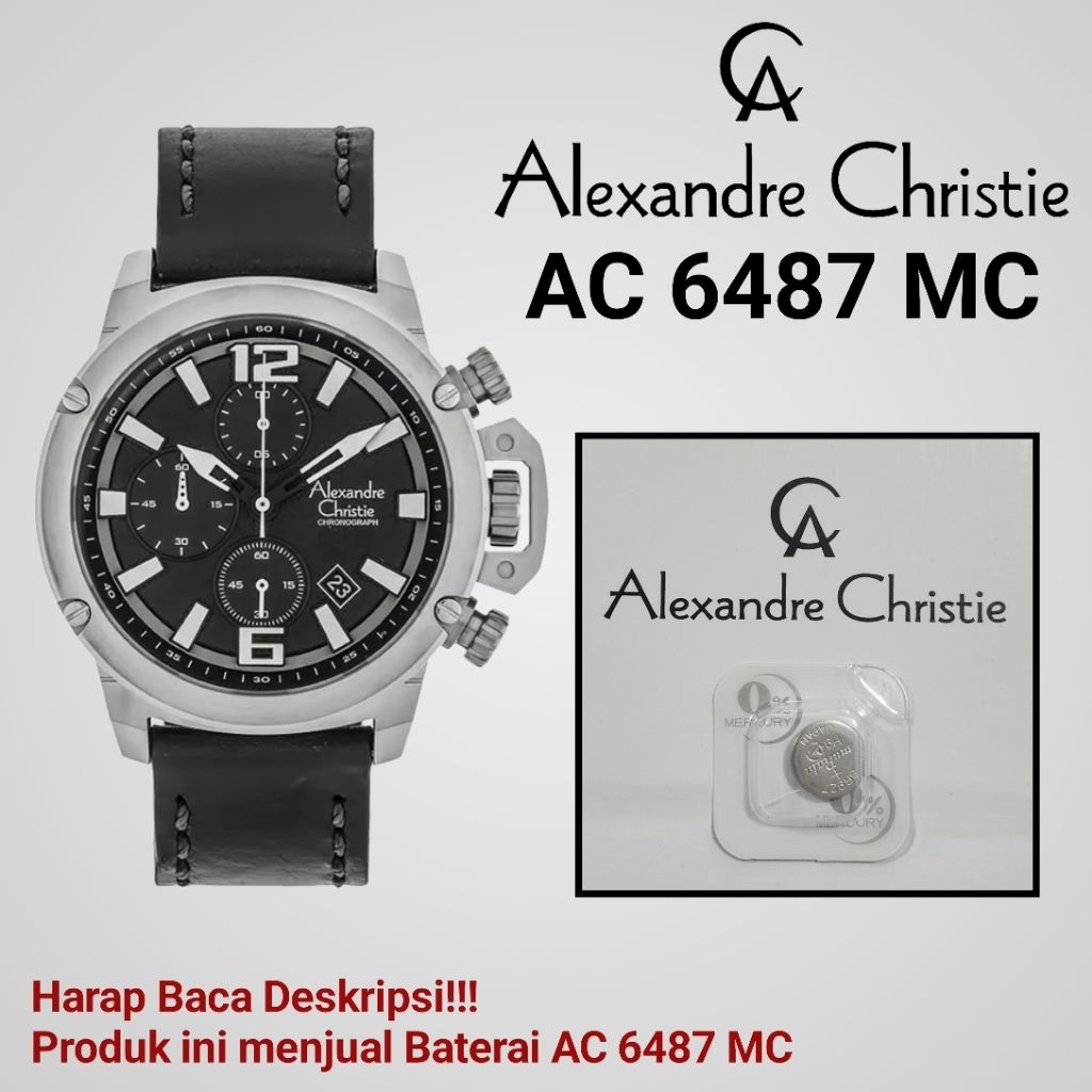 Baterai Jam Tangan Alexandre Christie AC 6487 MC