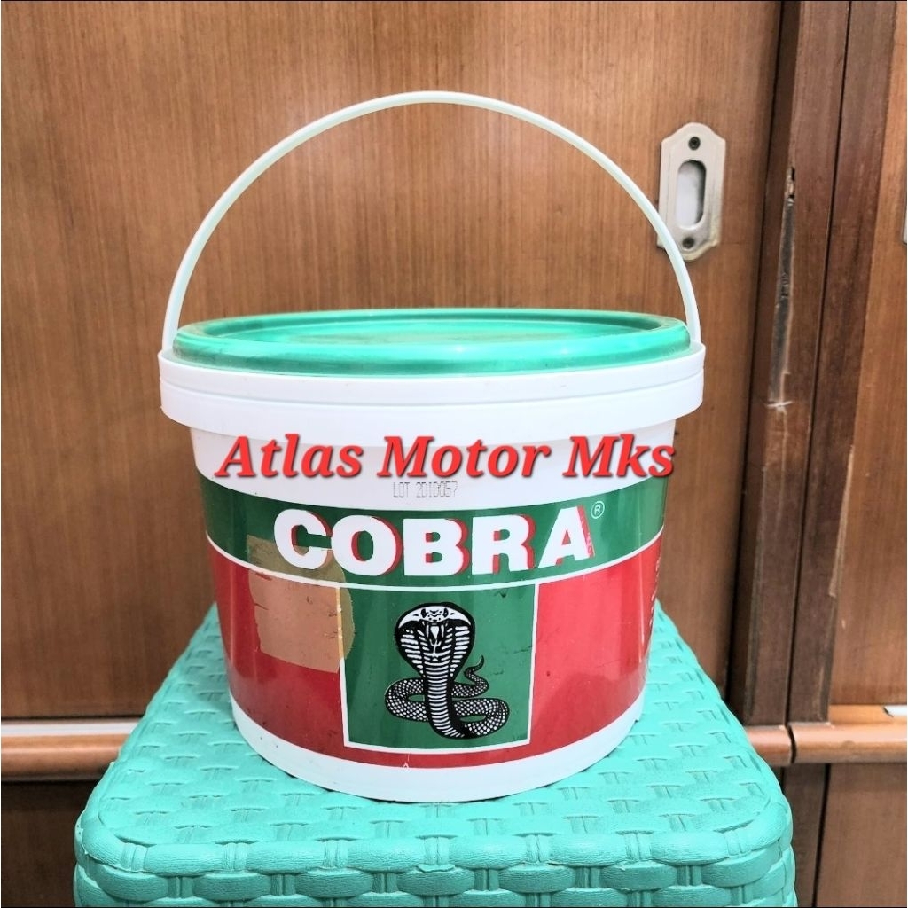 [5KG] GREASE PELUMAS STEMPET GEMUK COBRA CHASSIS GREASE HIJAU NO 3 [GREASE WARNA HIJAU]  - COBRA CHA