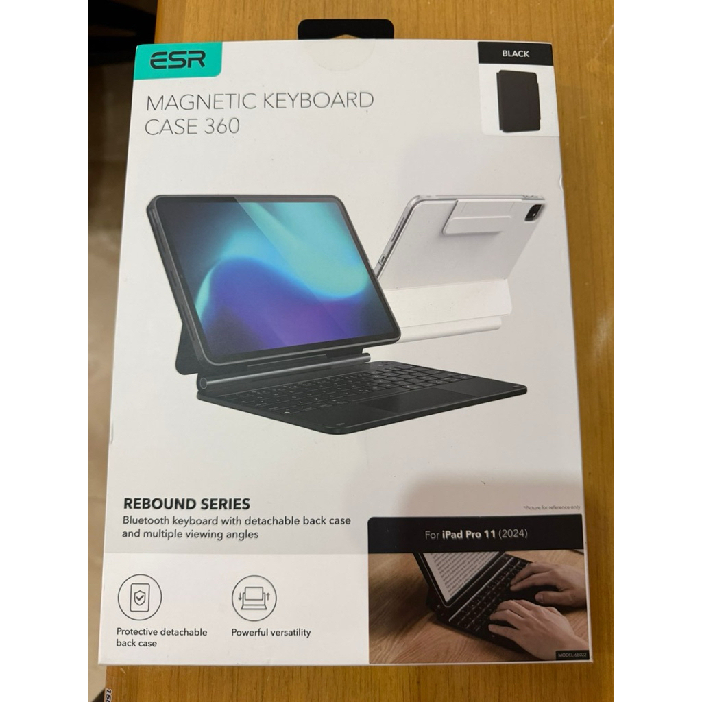 ESR Rebound Magnetic Keyboard Case 360 iPad Air Pro 11 13 2024 12.9 10.9 1st/2th/3th/4th/5th Gen Pel