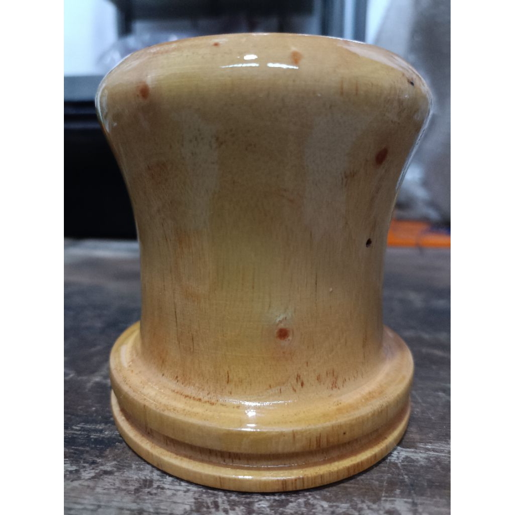 Gelok Kayu / Puyen / Bendrong kayu / kolosan kayu / Gulungan senar kayu/ Pernis Plituran HALUS