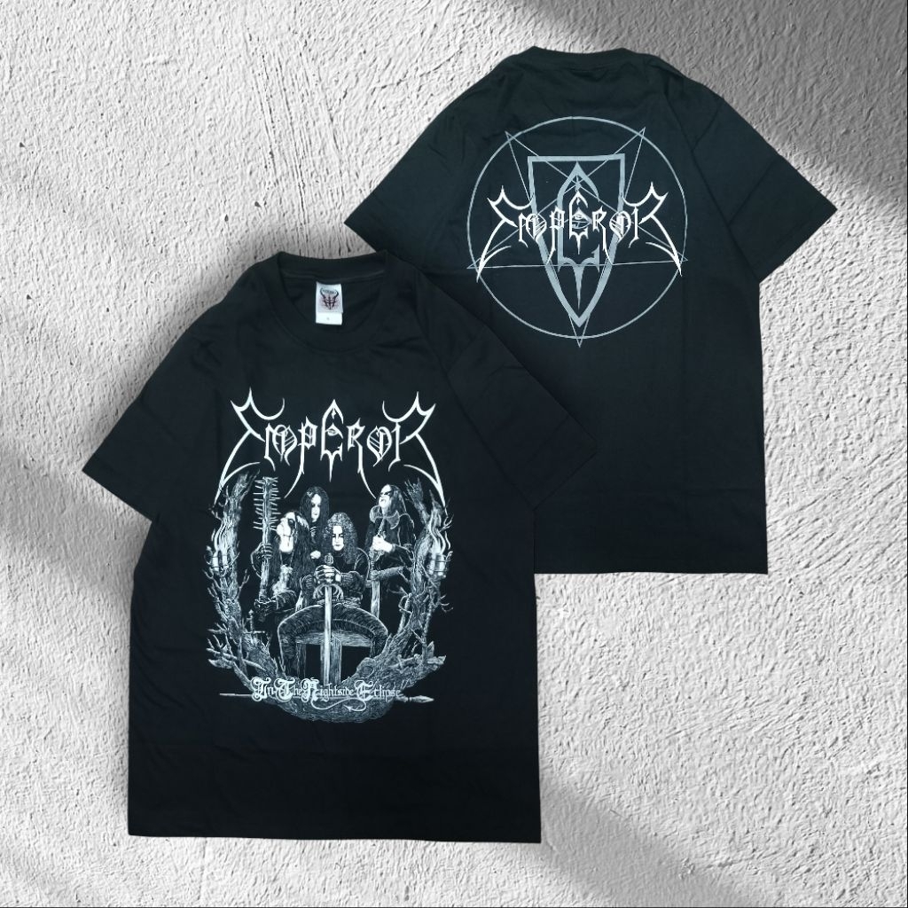 KAOS MUSIK BAND LUAR EMPEROR | TANPA JAHITAN SAMPING