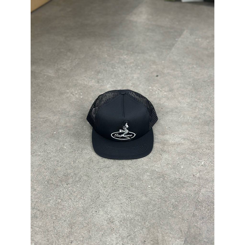 SUPREME PIN UP TRUCKER HAT BLACK 100% ORIGINAL