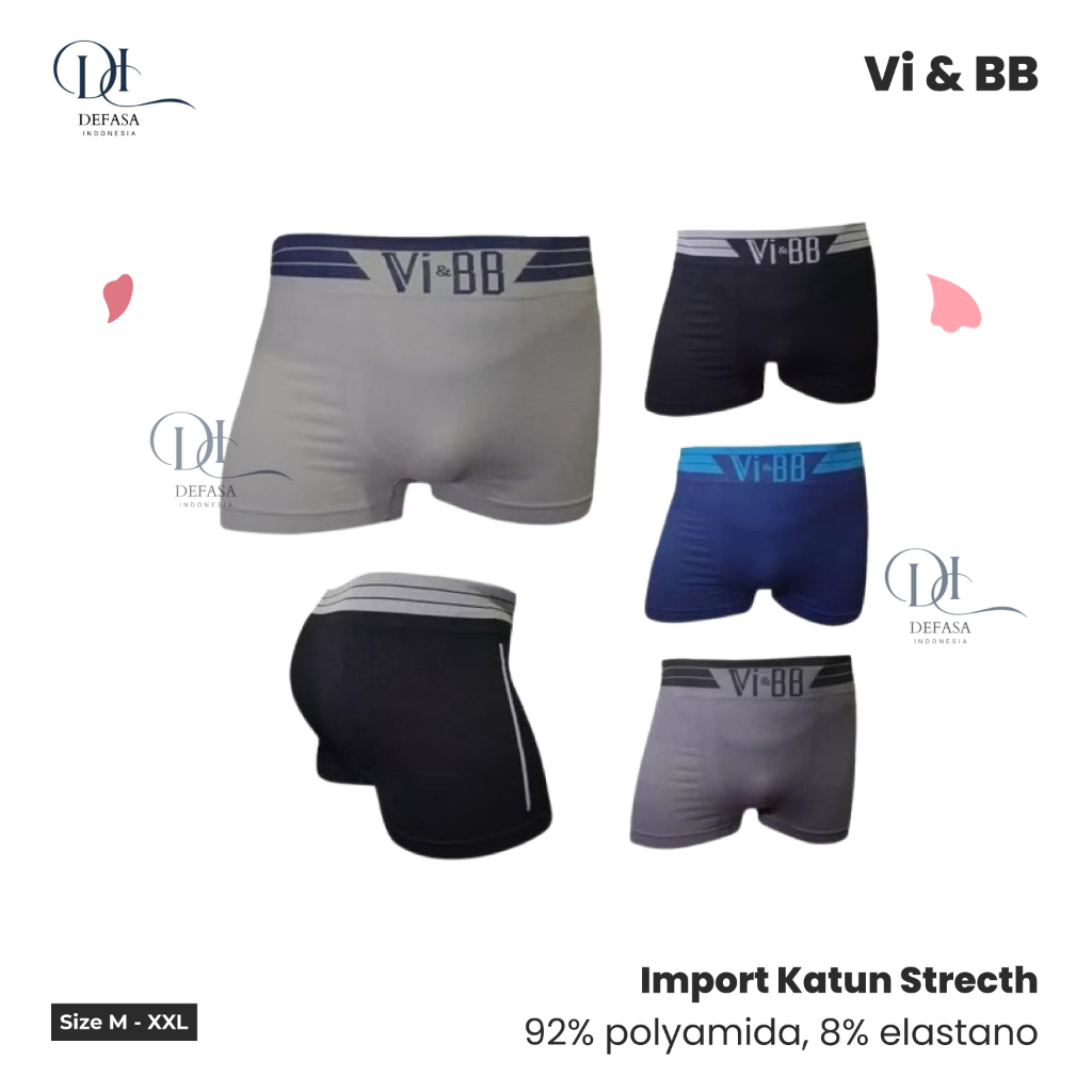 TERLARIS...3 Pcs CELANA DALAM PRIA BOXER V.BB/BOXER PRIA/CELANA DALAM MODEL BOXER