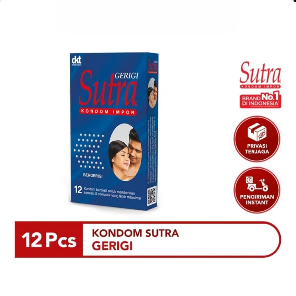 Kondom Sutra Bintik isi 12 / Condom Sutra Biru