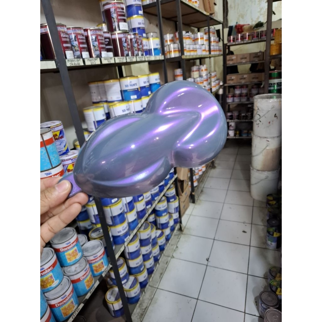 cat grey lapis lembayung ungu pu 1paket