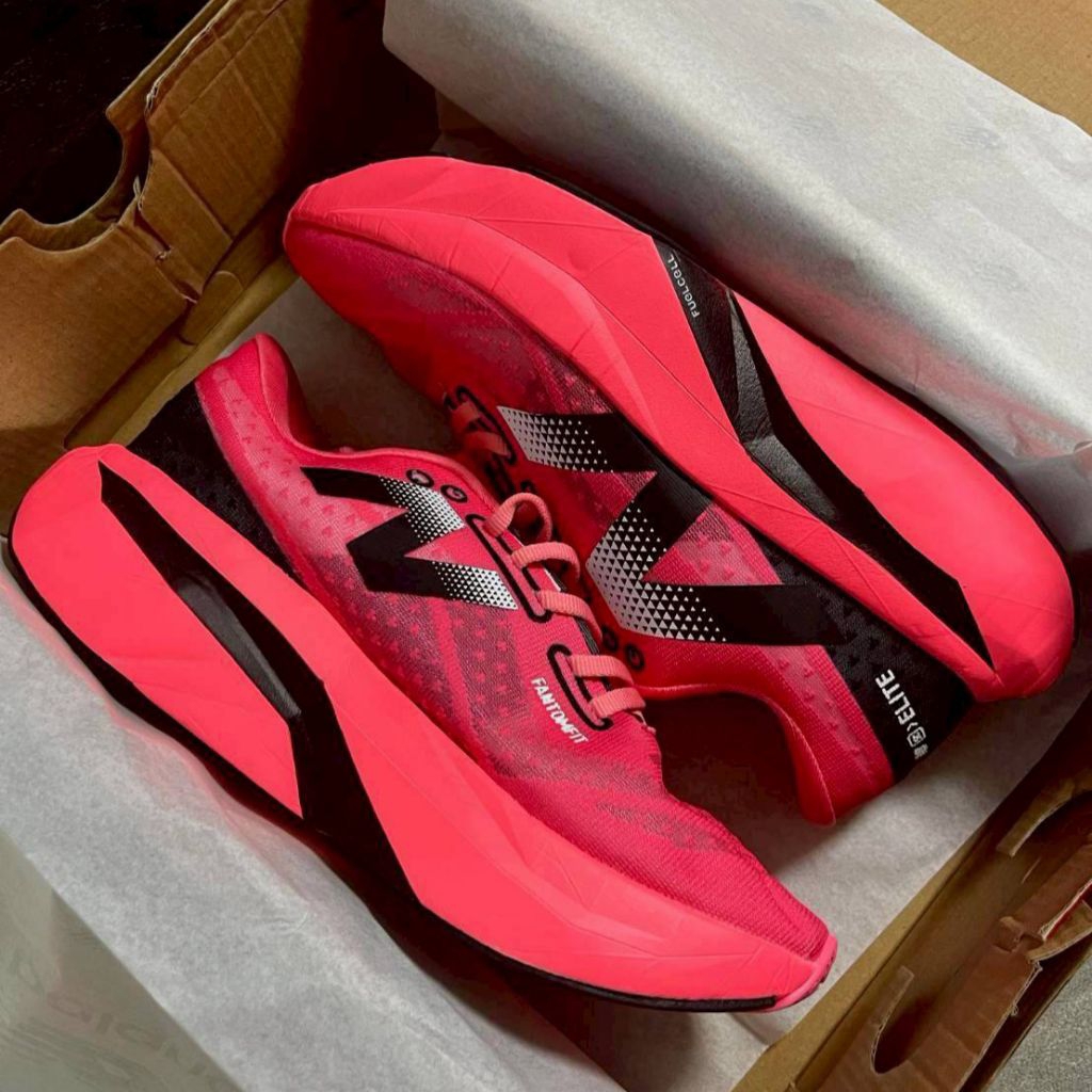 SEPATU RUNNING WANITA NB ELITE V4 PINK PREMIUM ORIGINAL BNIB