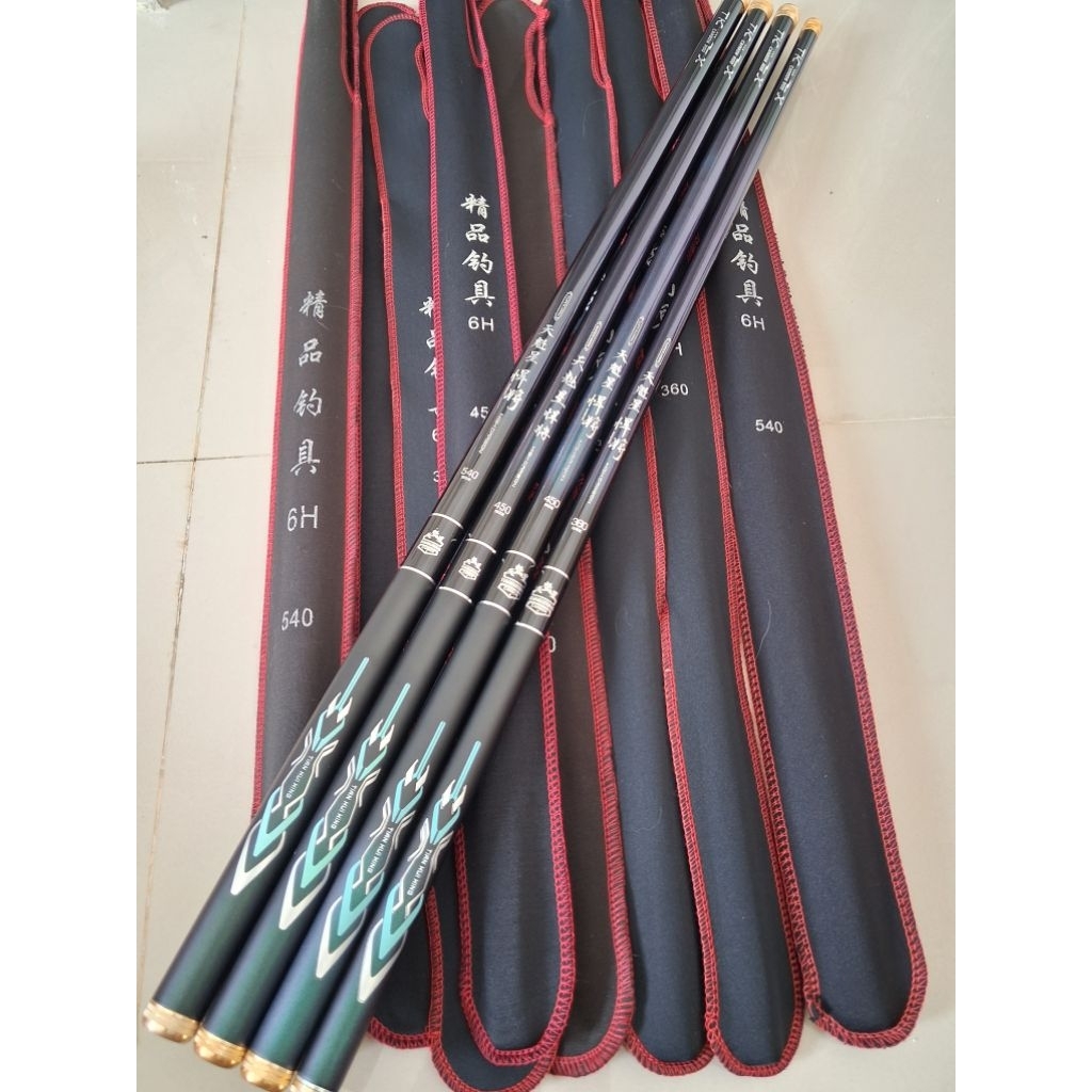TEGEK IMPORT TIAN KUI XING SIZE 360 450 540 BONUS UJUNG CARBON 60 CM