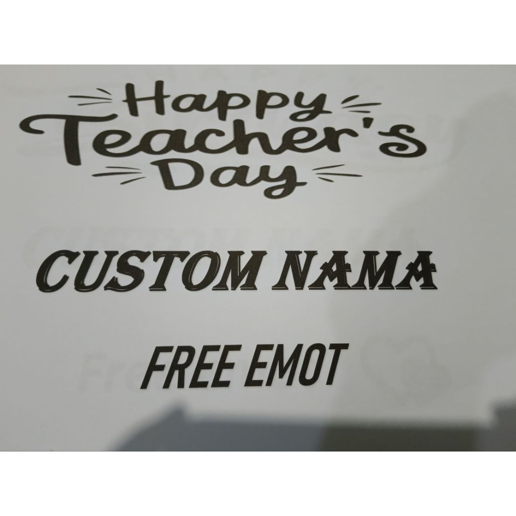 STICKER BALON BOBO /PVC CUSTOM NAMA
