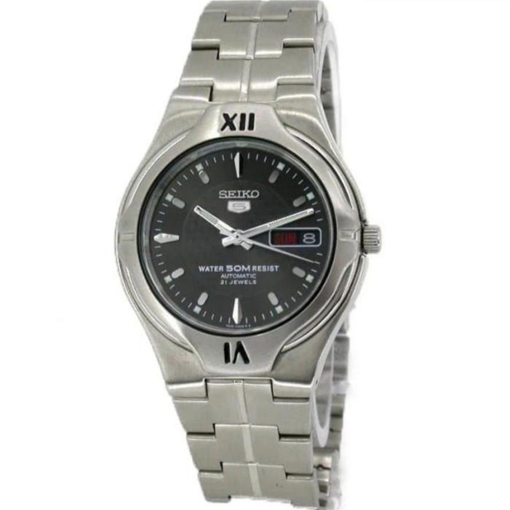Jam Tangan Classic Automatic SEIKO 5 SNK349K Black Dial