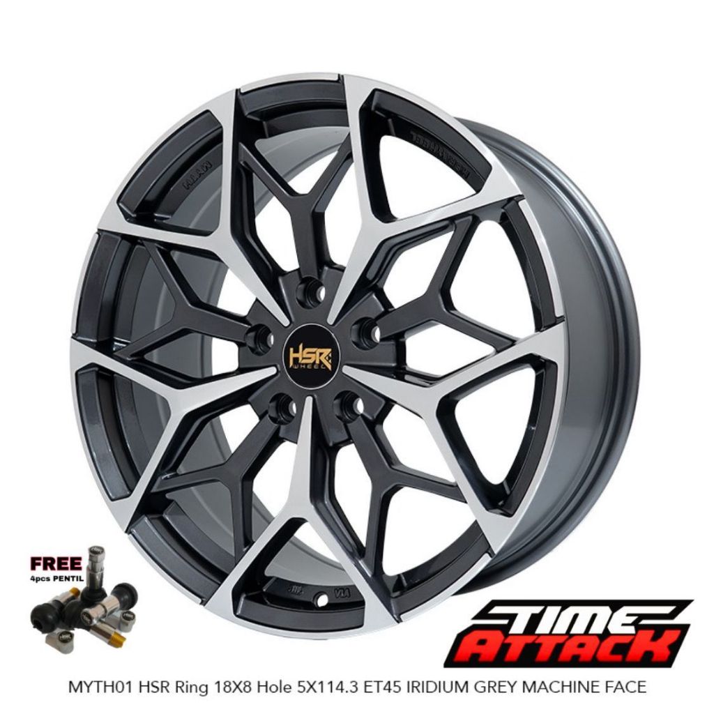 Velg Mobil Xpander R18 HSR WHEEL Tipe Myth01 Ring 18 - TIME ATTACK BOGOR