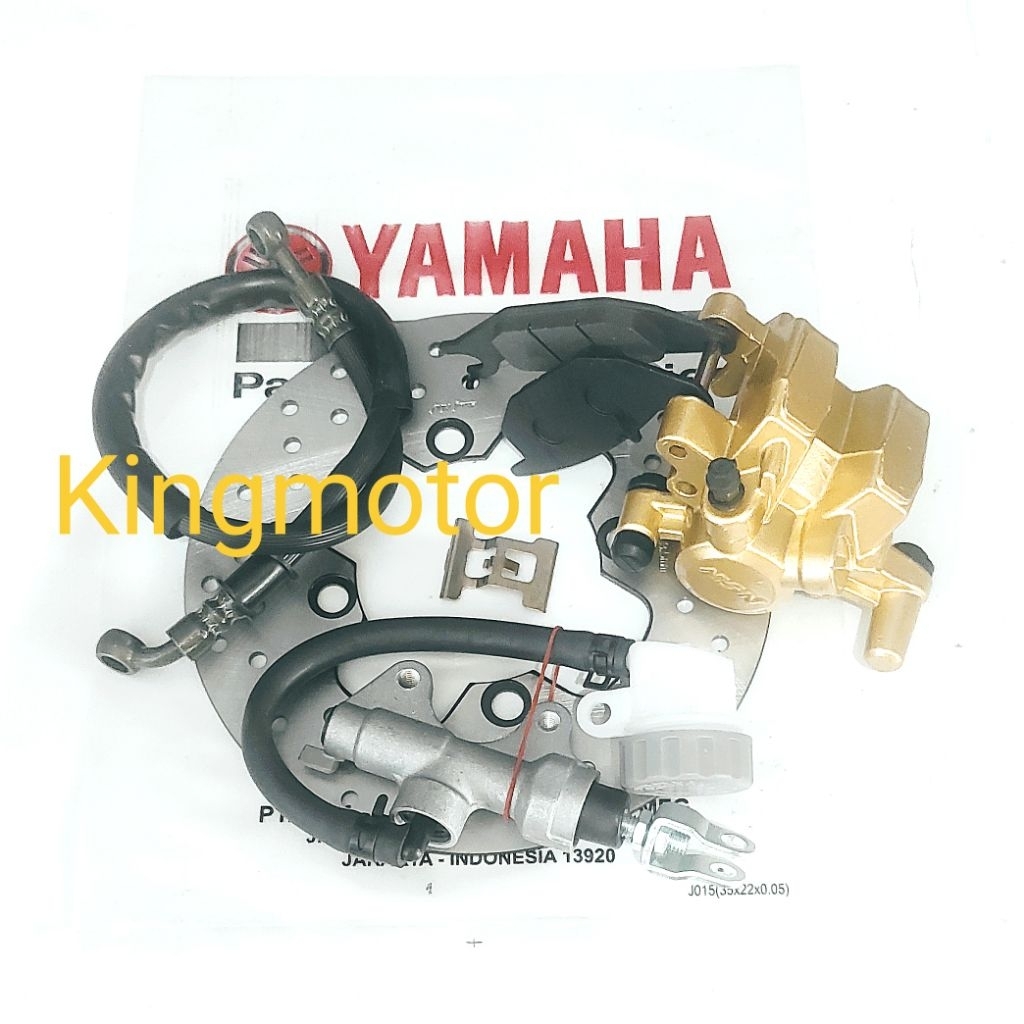 Piringan+Kaliper+Master Rem+Selang Rem Belakang Jupiter Mx New 135,Mx King