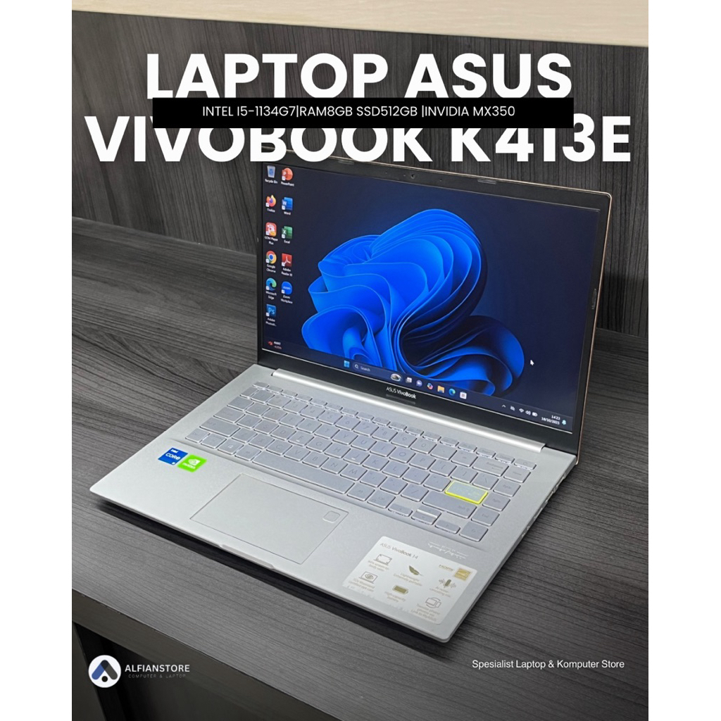 LAPTOP ASUS VIVOBOOK K413E INTEL CORE I5 1135G7 RAM8GB SSD512GB