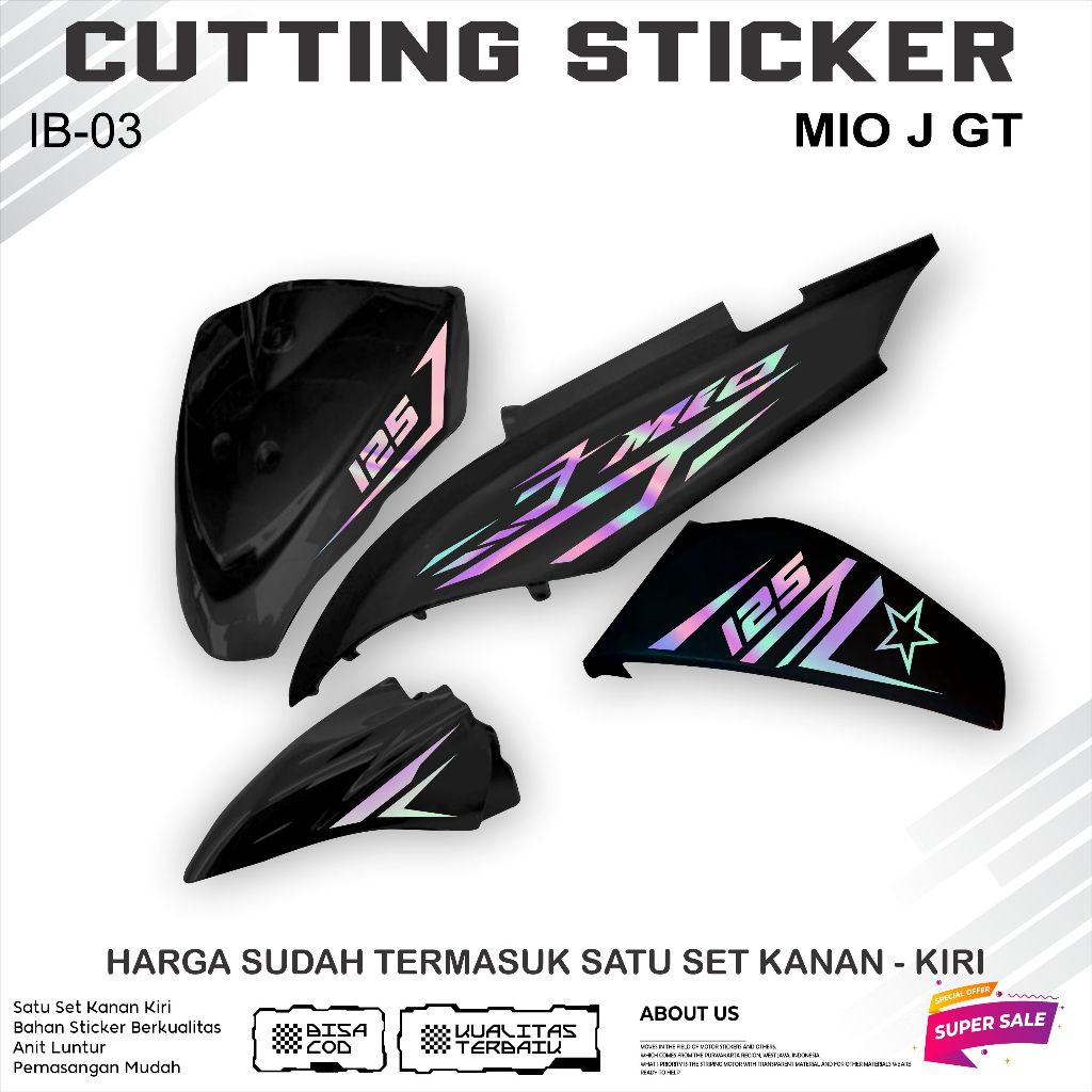 Striping CUTTING Motor YAMAHA MIO J / GT 2015 Tahan Lama || LIS CUTTING STICKER KEREN