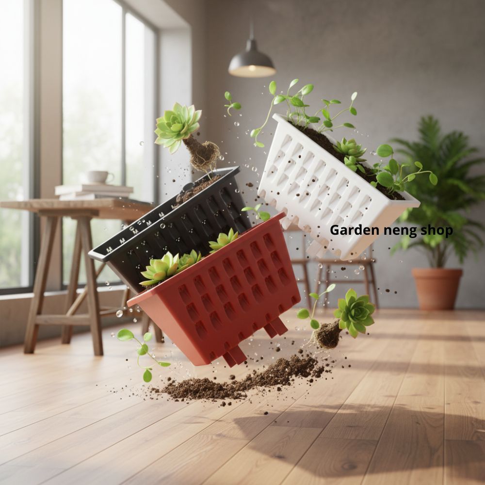 BJP DINDING ARGO 1 (21*11) ORY : pot bunga plastik tempel dinding pagar kawat ram tebal bagus cantik