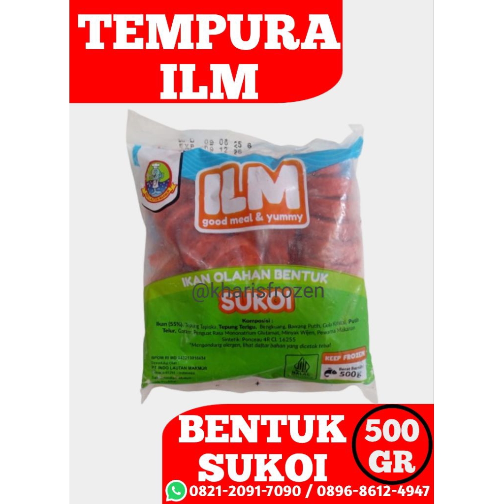 ILM TEMPURA BENTUK SUKOI 500gr