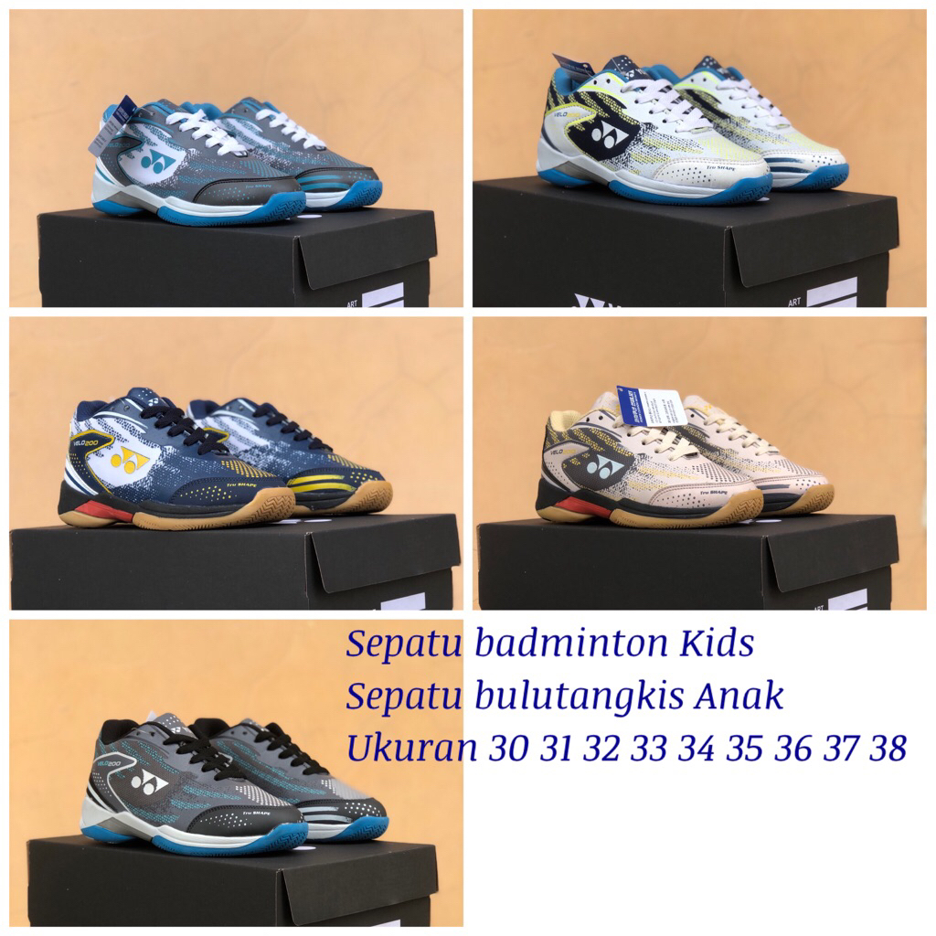 sepatu badminton anak / Sepatu bulutangkis Kids / Sepatu bulutangkis Bocil