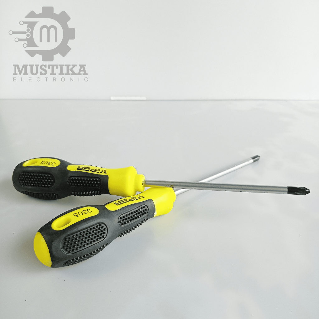 Obeng Plus Gagang Besar Panjang 5" VIPER