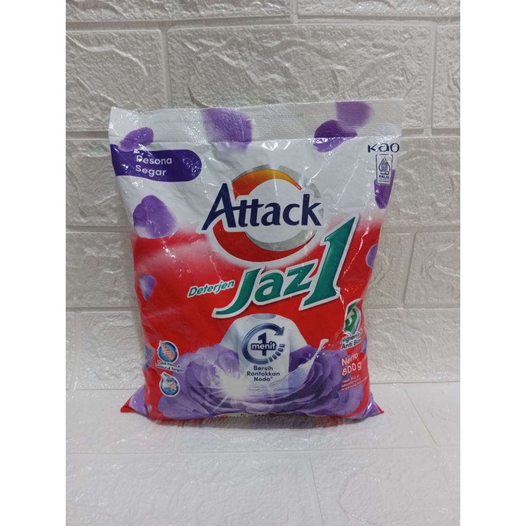 Sabun Cuci Baju Bubuk Attack Jaz1 800g