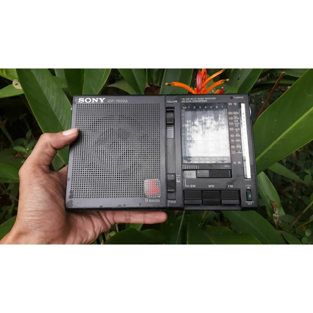 Radio SONY ICF-7600A 9 Band Klasik + Adaptor