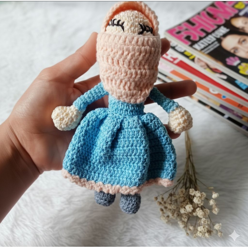 boneka rajut hijab handmade
