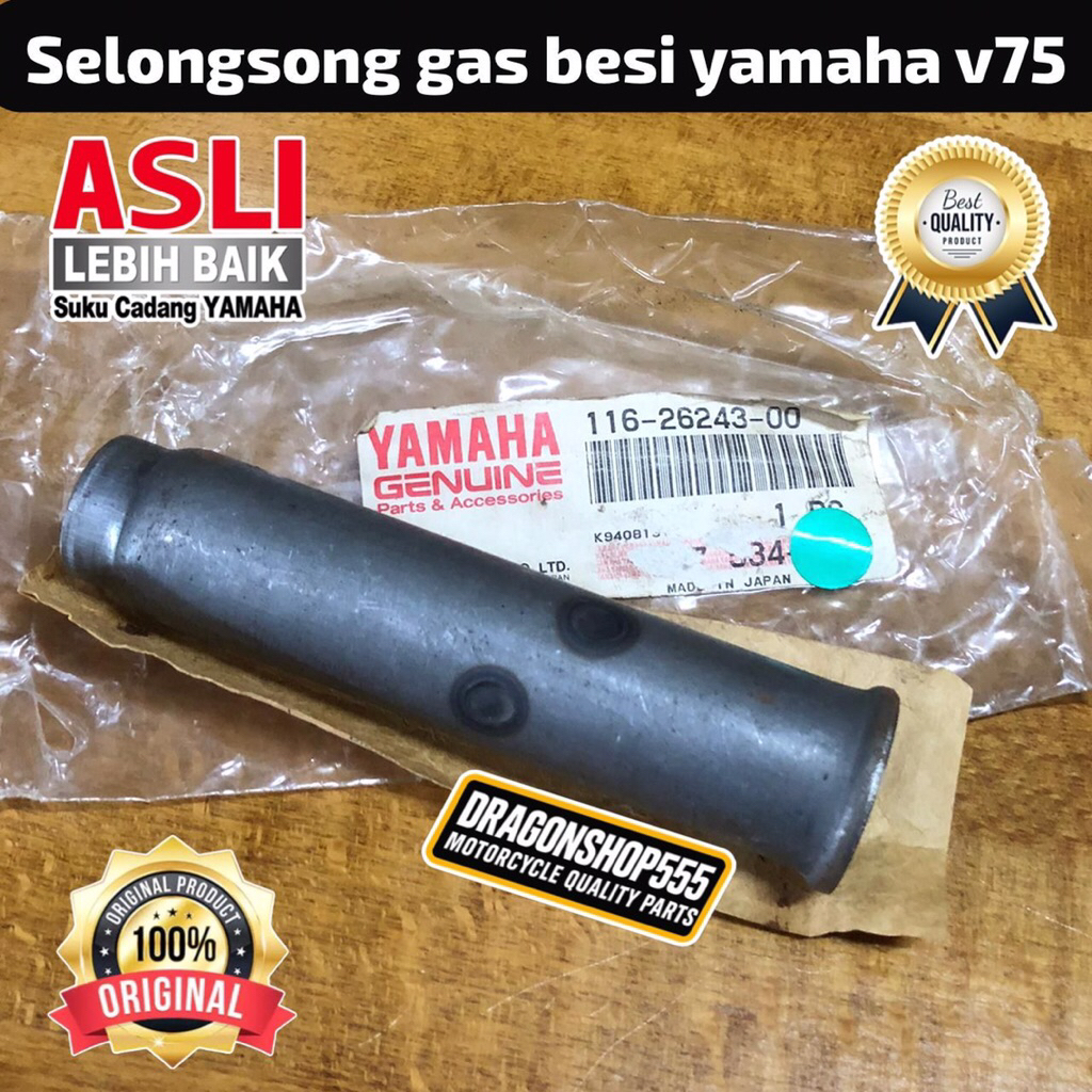 PIPA SELONGSONG GAS YAMAHA U5 U7 V50 V75 ORIGINAL MADE IN JAPAN 116-26243-00