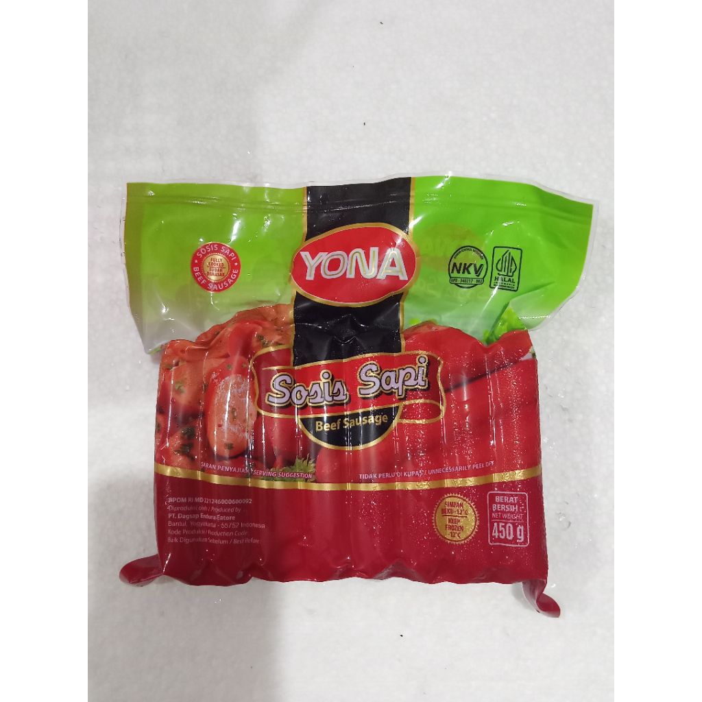 Yona Beef Sausage/sosis sapi 450gr