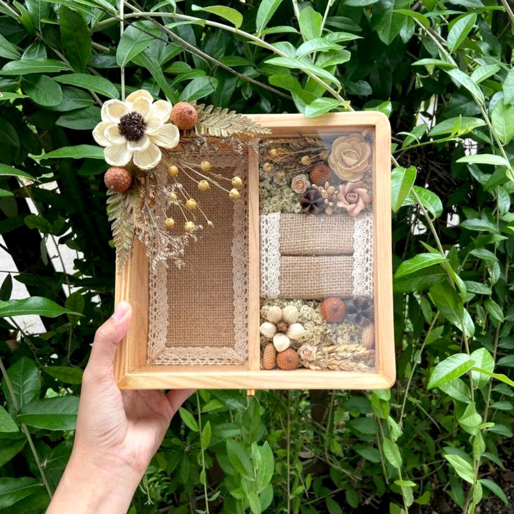 [Preloved] Kotak Mahar Uang dan Cincin  - Rustic
