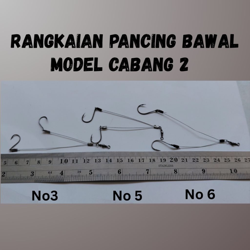 rangkaian pancing bawal