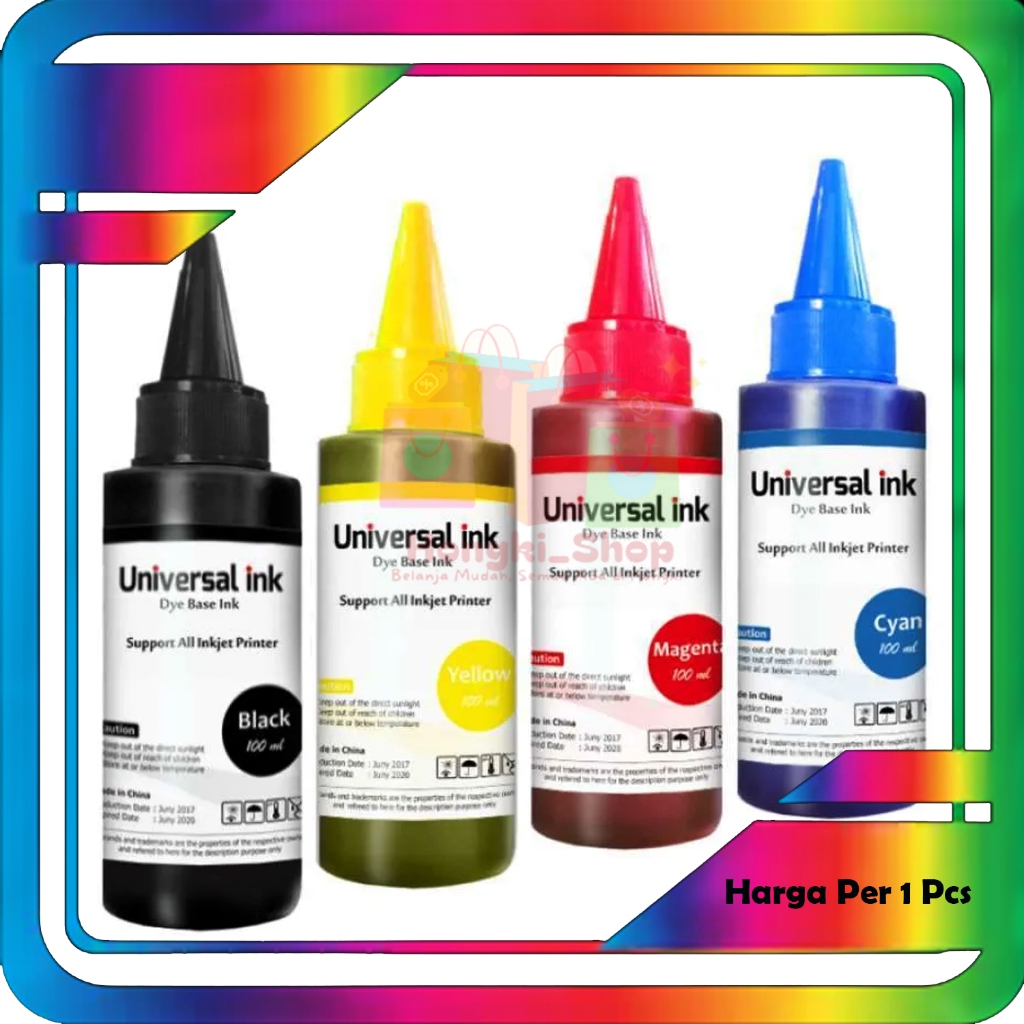 Tinta Universal Refill Tinta Botol 100ml Refill Cartridge GT51 GT52 46 62 678 680 682 685 702 703 70