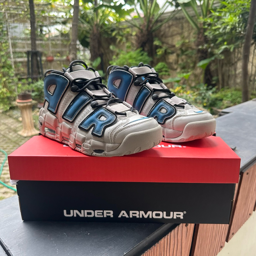 Nike Air More Uptempo 96 “Iron Ore Industrial Blue” Size 42,5 Like New Original