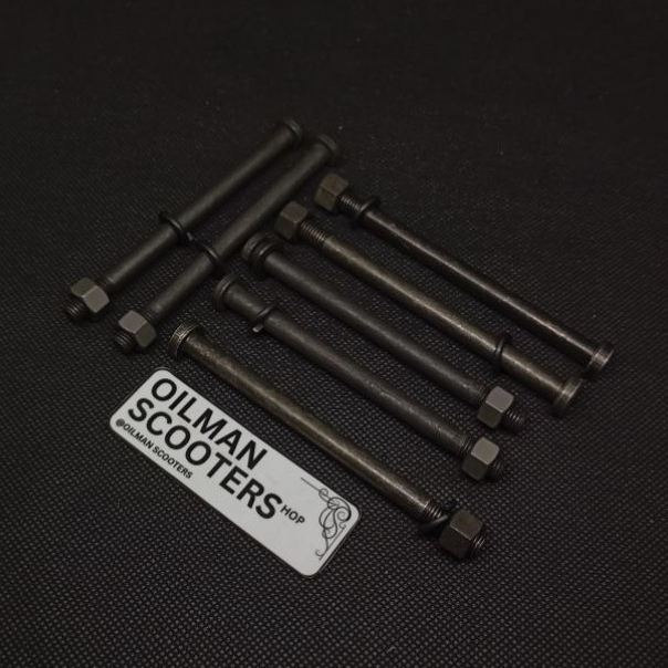 BAUT MESIN VESPA PANJANG BAUT KRENGKES VESPA BAUT RENGKES VESPA ORI BAUT MESIN VESPA BAJA