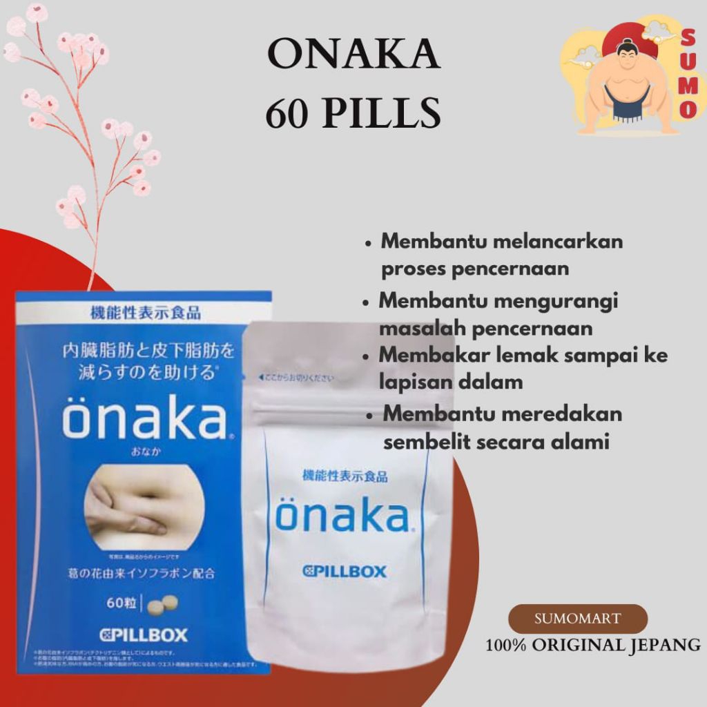 READY ONAKA PILLS PERUT BUNCIT (60 PILL MENGHILANGKAN PERUT BUNCIT) TERAMPUH TERMURAH BESTSELLER ORI