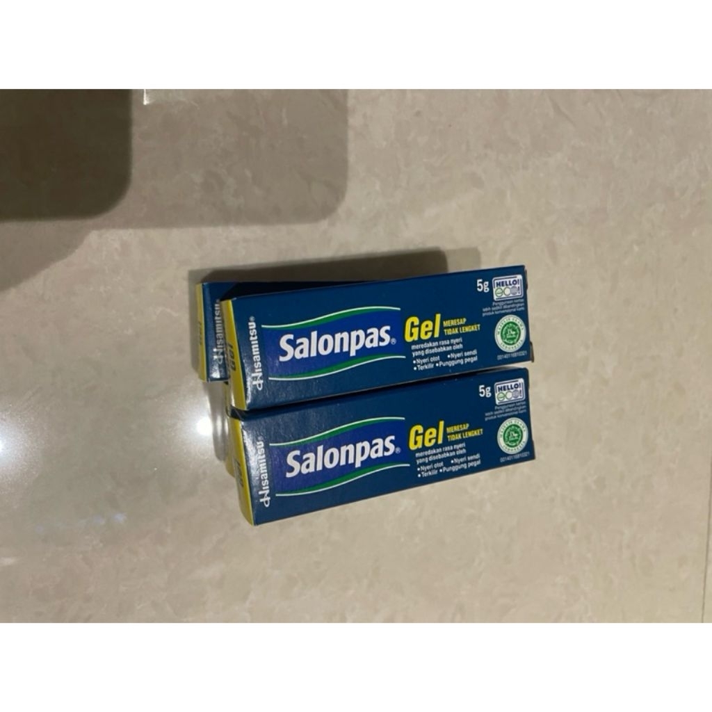 Salonpas Gel 5gr - Pereda Nyeri Otot dan Sendi, Terkilir, Pegal Punggung