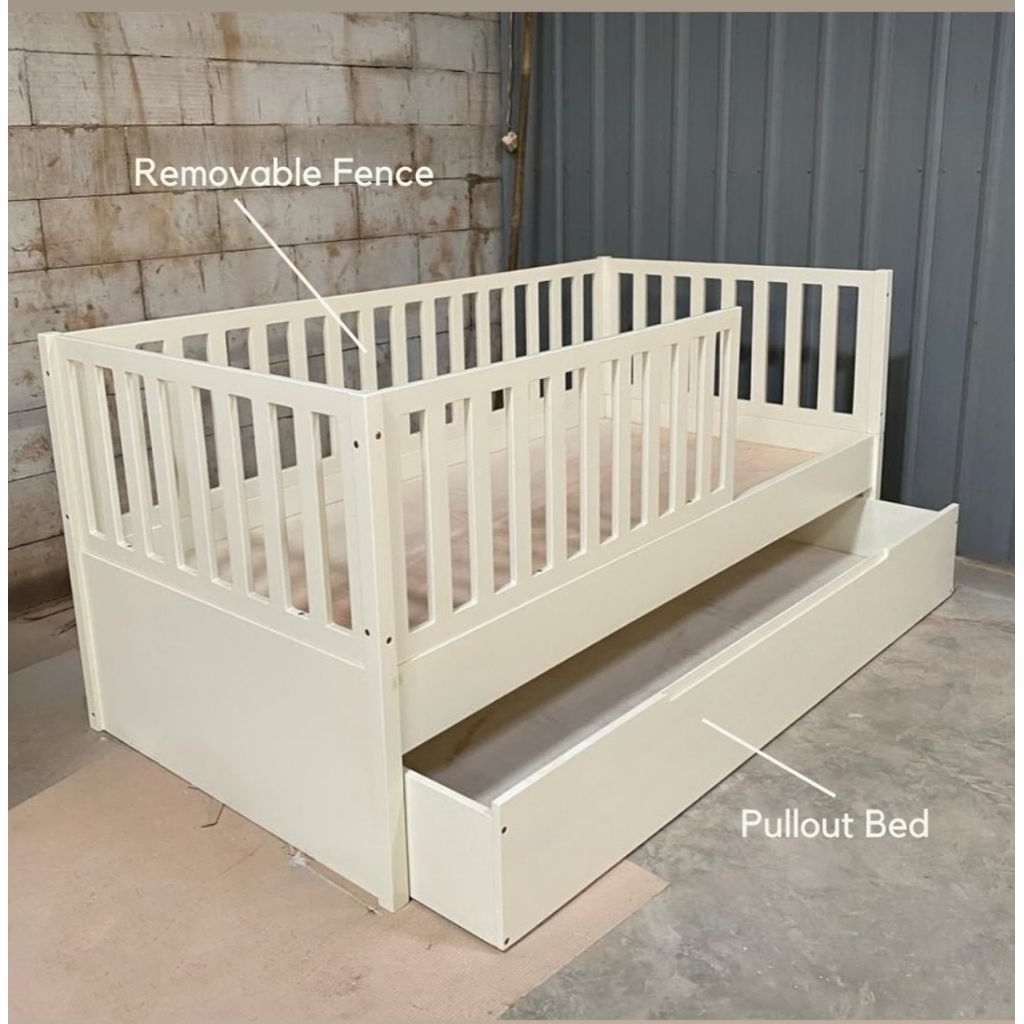 Dipan ranjang bayi bad Sorong 100x200 putih