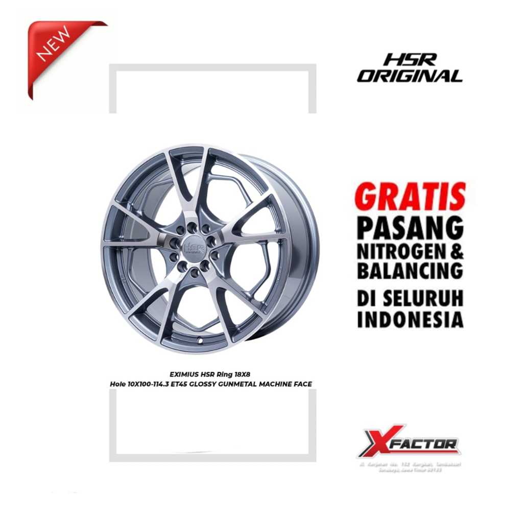 VELG MOBIL R18 HSR R18 EXIMIUS R18X8 H 5X100- 5X114,3 ET45