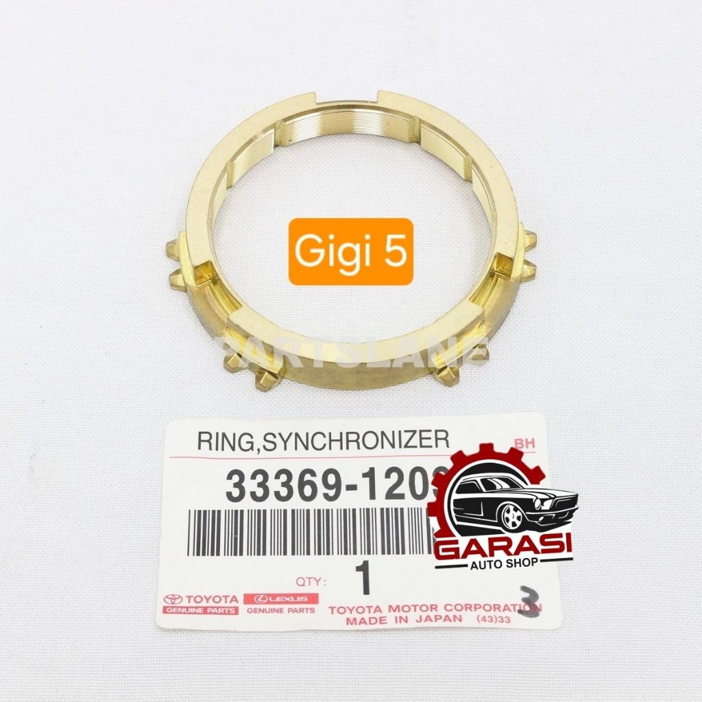 Ring Syncronizer no.3 / Gigi kuningan utk gigi 5 Corolla great starlet toyota Original