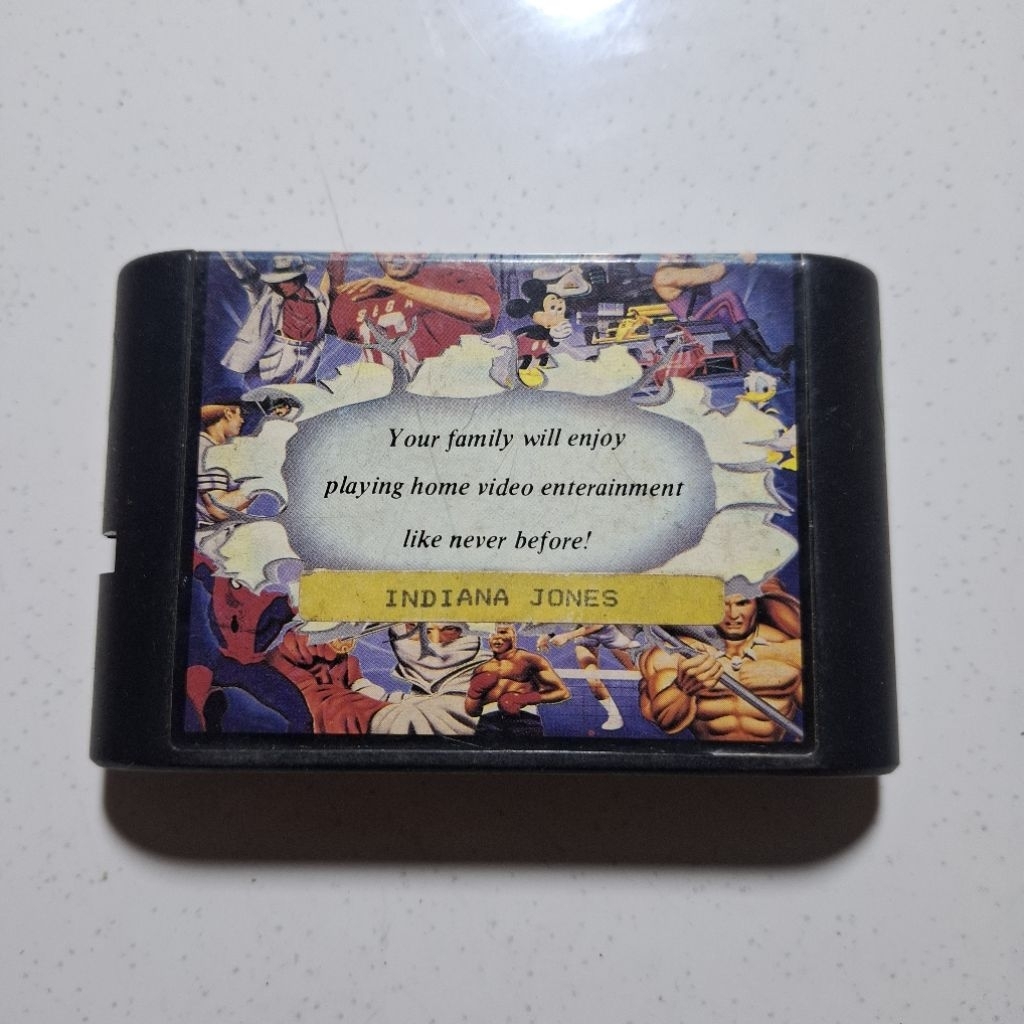 Kaset Sega Mega Drive Indiana Jones Second