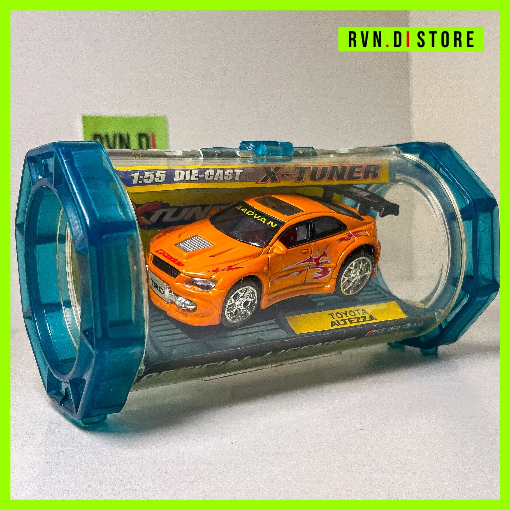Toyota Altezza Tooned Orange diecast scale 1/55 by Kentoys X-tuner