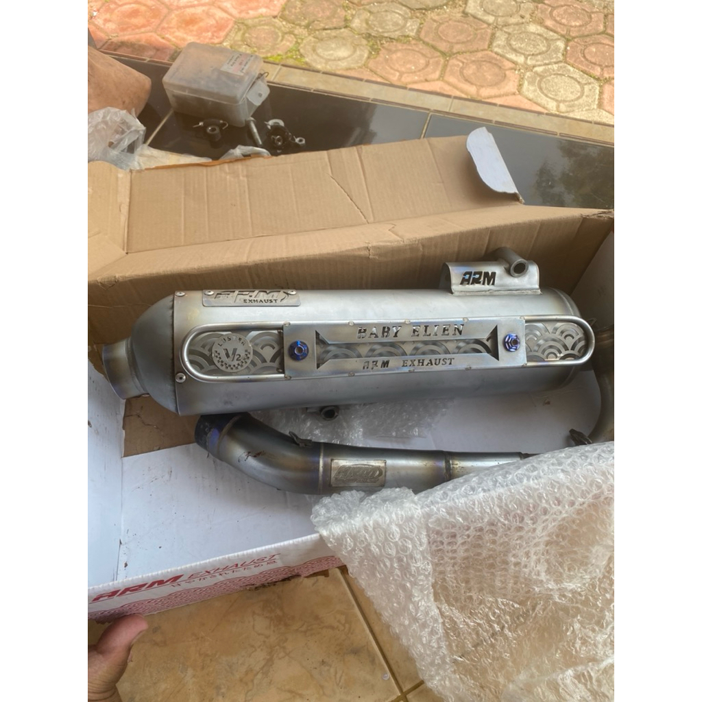 Knalpot kondoman Arm luster V2 sarbor arm old