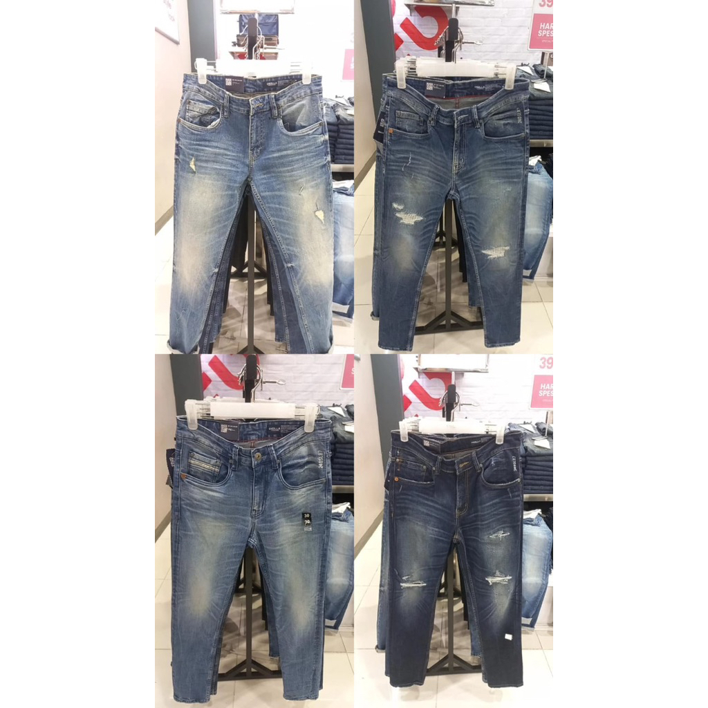 OSELLA - Celana Jeans Pria Original