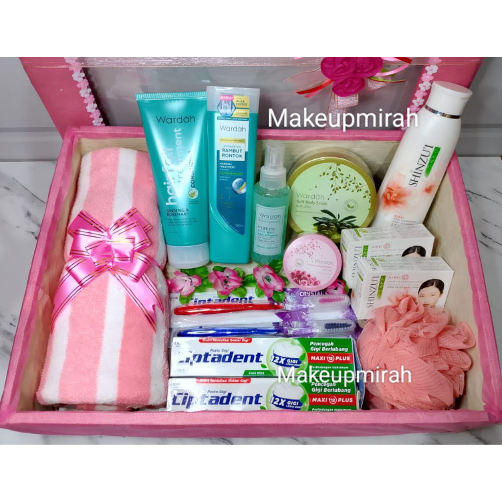 WARDAH PAKET SESERAHAN MANDI / SESERAHAN BESAR KOMPLIT / BOX CANTIK