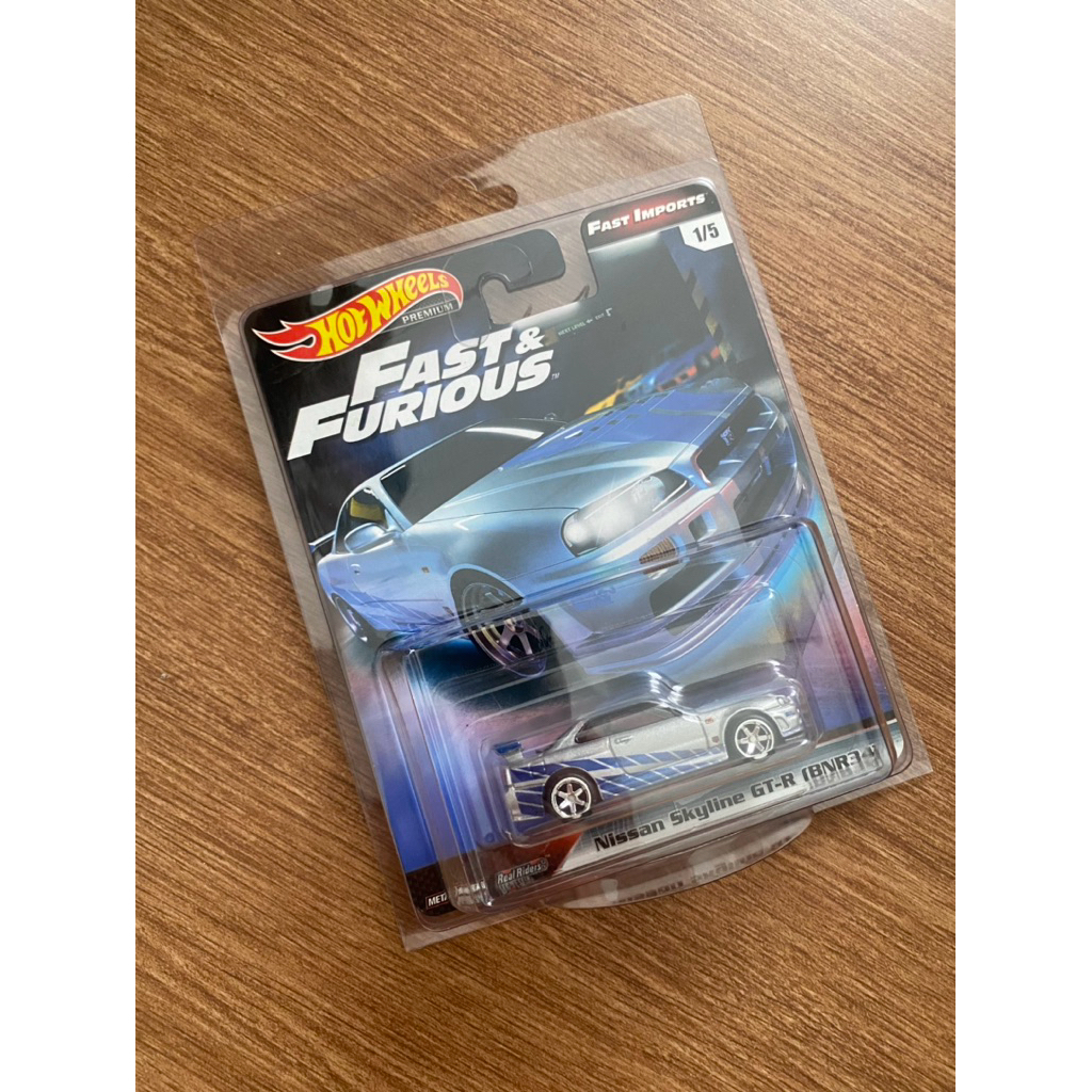 Hotwheels Premium - Nissan Skyline GT-R (BNR34) Superstar (Fast Imports Edition)