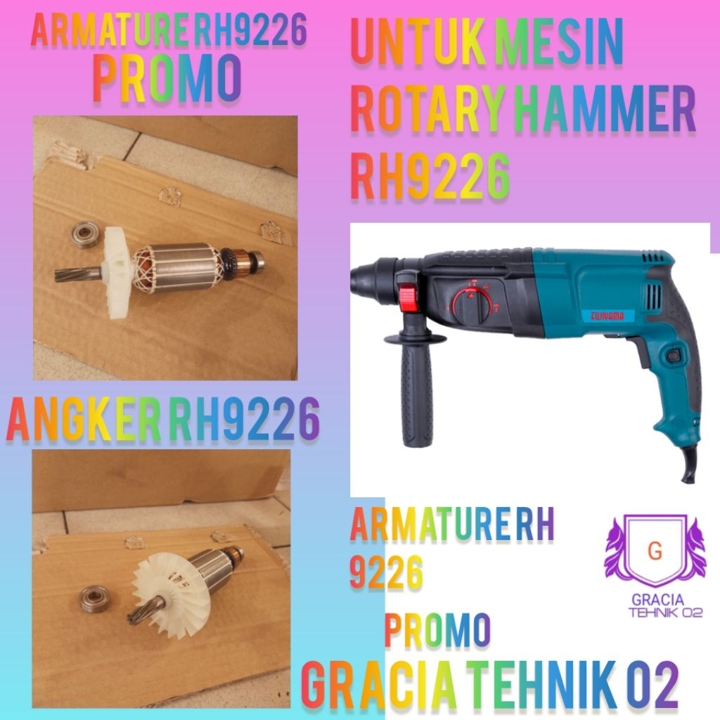 ARMATURE ANGKER FUJIYAMA RH9226 ROTARY HAMMER FUJIYAMA RH9226 MESIN BOR