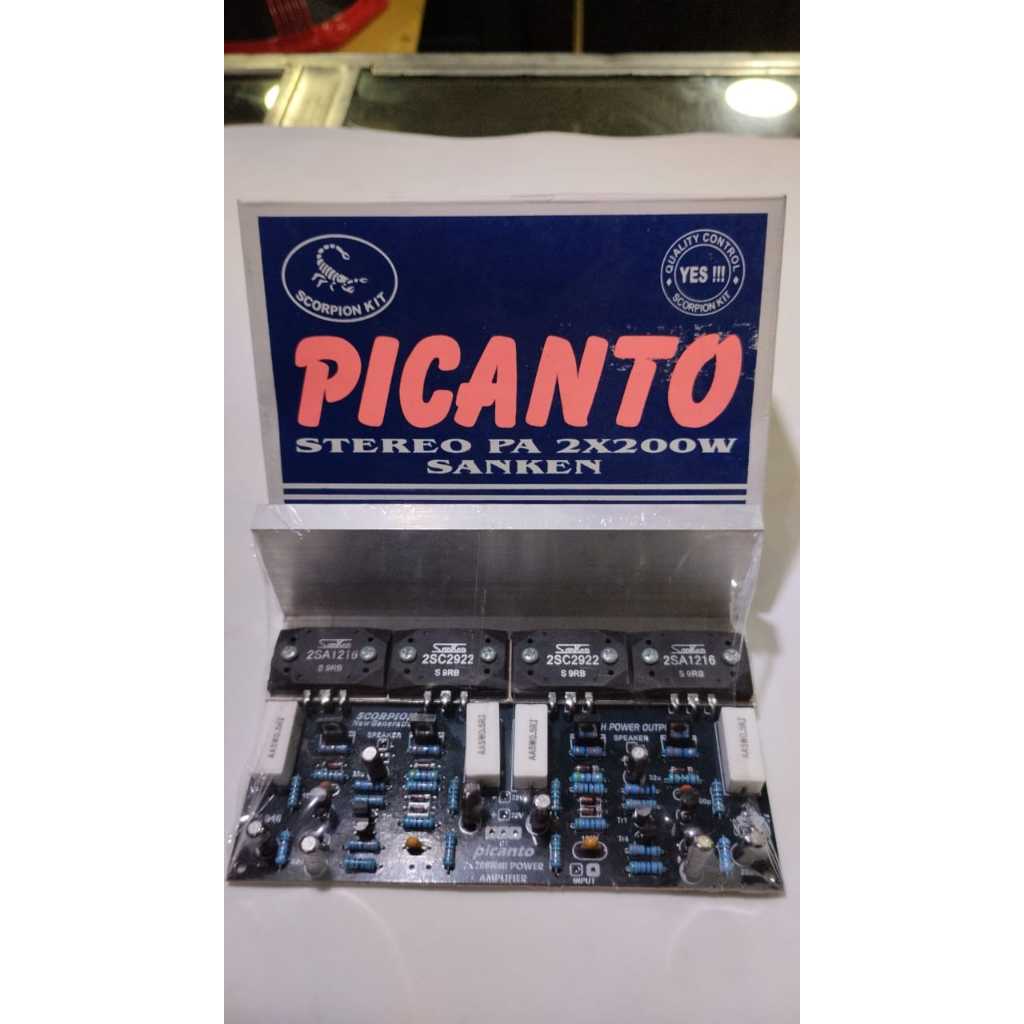 KIT PICANTO / KIT POWER AMPLI SANKEN STEREO  PA 2X200 WATT SCORPION