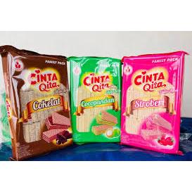 [PROMO 12.12] CINTA Wafer 260gr Rasa Cokelat Vanila Strawberry